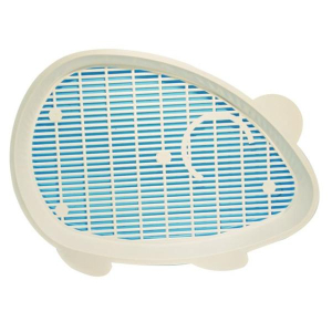 ZooExpress "Мышка" Пластиковой туалет с сеткой для кошек, 41х30х5,5 см