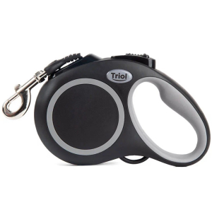 Triol Поводок-рулетка для собак Urban L, 5м до 50кг, лента, черный