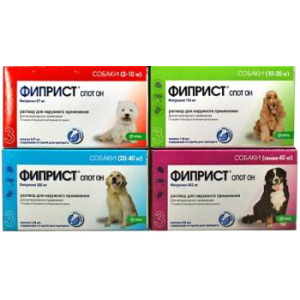 KRKA Фиприст для собак 3пип/уп 10-20кг (от блох, клещей, власоедов и т.д.)