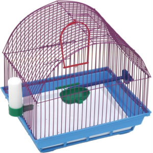 Клетка для птиц малая полукруглая комплект