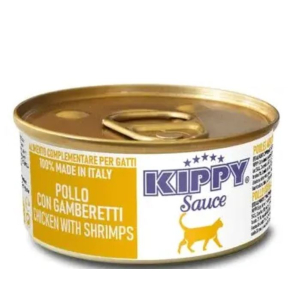 Kippy консерва для кошек с курицей и креветками в соусе, 70г