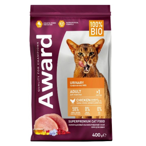 Award Cat Urinary для профилактики мочекаменной болезни у взрослых кошек (Курица)