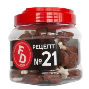 For Dogs №21 Лакомство для собак (уиные ножки с кальцием), 500г