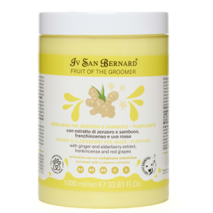 Iv San Bernard Fruit of the Groomer Ginger&Elderbery-маска восстанавливающая с противовоспалительным эффектом, 1000 мл