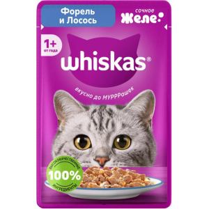 Whiskas Корм консервированный для кошек (лосось/форель), 75г