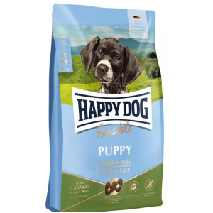 Happy Dog Корм сухой беззерновой для щенков с 4 недель до 6 месяцев (ягненок, рис), 10кг