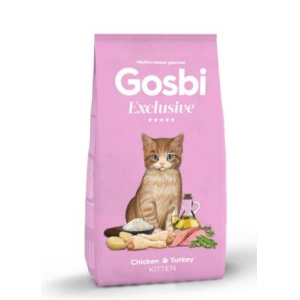 GOSBI  EXCLUSIVE CAT KITTEN сухой корм  для котят курица и индейка,400г