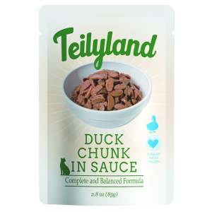 Teilyland для кошек кусочки с уткой в соусе,85г