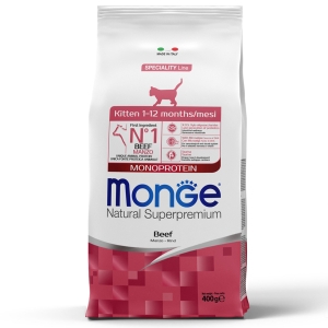 Monge Cat Speciality Line Monoprotein сухой корм для котят и беременных кошек с говядиной - 400 г