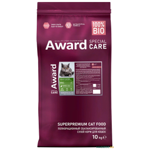 Award SPECIAL CARE Weight Control сухой корм для стерилизованных кошек, для контроля веса (кролик) 10кг