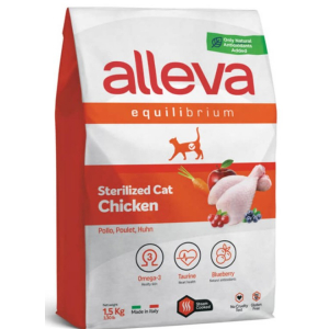Alleva Equilibrium Корм сухой для стерилизованных кошек (курица), 1,5кг