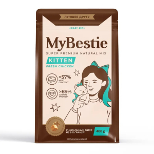 MyBestie Kitten сухой корм для котят и беременных кошек (курица) 400гр