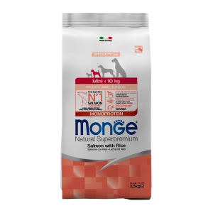 Monge Dog Speciality Line Monoprotein сухой корм для щенков мелких пород (лосось) 2,5кг