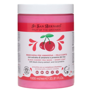 ISB Fruit of the Groomer Black Cherry маска восстанавливающая для короткой шерсти с протеинами риса,1000 мл