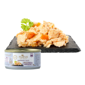 Nuevo Handmade Консервы для взрослых кошек (лосось, морковь), 70г