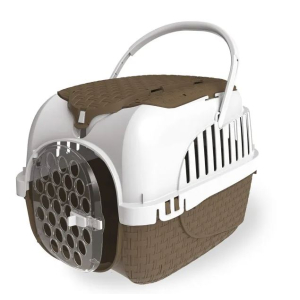 Переноска KENNEL TOUR MAXI 59х38х37h см до 12 кг, коричневая