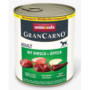 Gran Carno Adult консервы для собак с олениной и яблоком 400гр