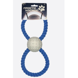 Мяч на верёвке «Галактика»,лунный бежевый,30 см