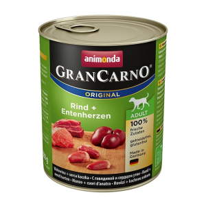 Animonda Gran Carno Консервы для собак (говядина, сердце утки), 400г