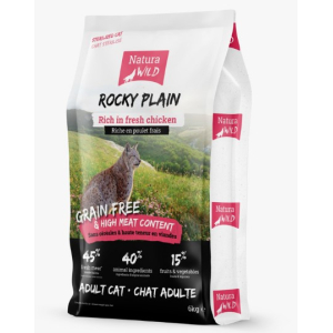 Natura Wild CAT Rocky Plain сухой корм  для кошек стерилизованных с курицей,6кг