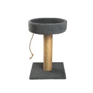 Когтеточка лежанка круглая 0,55 (сизаль) цв.серый