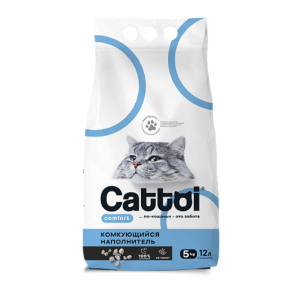 Cattoi Comfort Наполнитель минеральный комкующийся,5кг