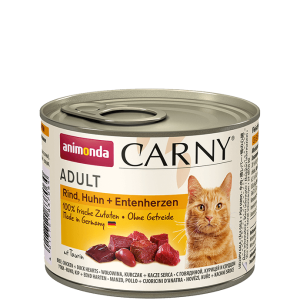 Animonda Carny Консервы для взрослых кошек (говядина, курица, утка), 200г