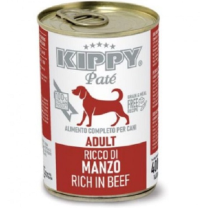 Kippy Dog консервы беззерновые(grain&meal free) для собак всех пород паштет (говядина),400 г