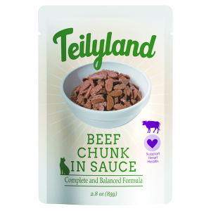 Teilyland для кошек кусочки с говядиной в соусе,85г