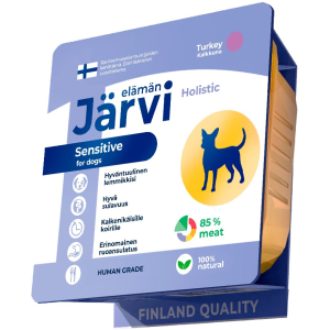 Jarvi для собак всех пород с чувствительным пищеварением с индейкой, мясной паштет,100г