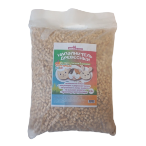 Наполнитель Happy Friends Фруктовый микс древесный 4,3 кг