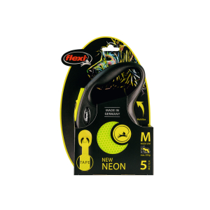 Рулетка New Neon M ременная 5м желтая