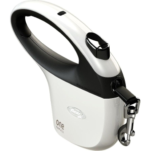 Рулетка для собак  Flexi One For All, лента 5 м, черный/белый до 30 кг