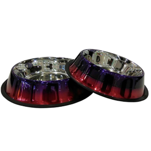 Миска на резинке  № 1 цветная "радуга" (0,45 л)