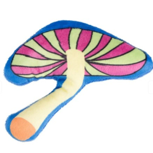 Mr.Kranch Игрушка для кошек Волшебный Грибочек плюшевая с кошачьей мятой,10 см