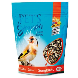 Pet's Brunch сухой корм для птиц "Рацион для диких певчих", 500гр