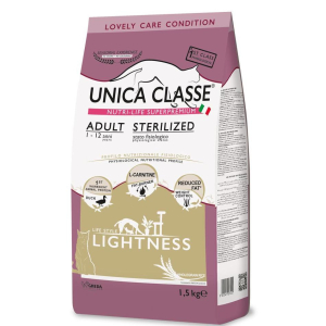 Unica Classe Корм сухой для стерилизованных кошек (утка), 1,5кг