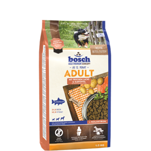 Bosch Корм сухой гипоаллергенный для взрослых собак (лосось, картофель), 15кг