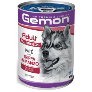 Gemon Dog Adult PATE Beef Tripe  для собак паштет с говяжим рубцом ,400г