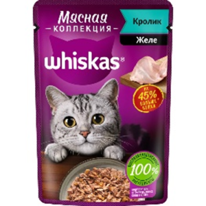Whiskas Мясная коллекция для кошек с кроликом, 75г
