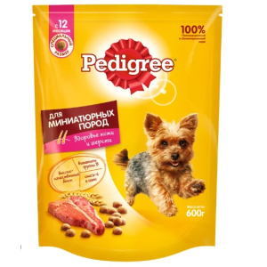 Pedigree Корм сухой для собак миниатюрных пород (Говядина), 600г