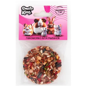 Smile King Лакомство для грызунов - корзинка зерновая,40гр