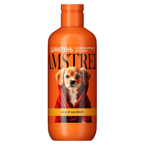 Шампунь для щенков кондиционирующий АМСТРЕЛЬ с медом и шалфеем,300 мл