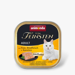 Animonda Vom Feinsten Adult Gourmet Core консервы для кошек (индейка,говядина,морковь) 100гр