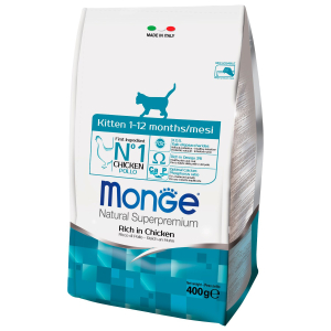 Сухой корм Monge Cat Daily Line для котят и беременных кошек, из курицы 1,5 кг