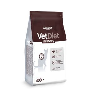 AlphaPet Vet Diet сухой корм для взрослых кошек при заболевании мочевыводящих путей 400гр