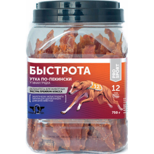 GreenQZin "Быстрота" Лакомство для собак (сушеная утиная грудка), 750г