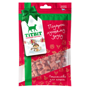 Крекер рыбки лакомство для кошек (Новогодняя коллекция) 80г