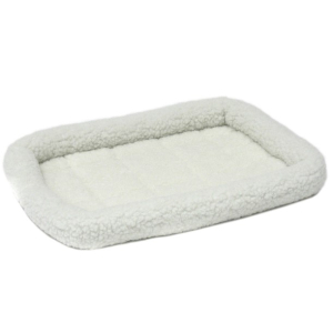 Лежанка MidWest Pet Bed для собак и кошек флисовая, белая, 60х45 см