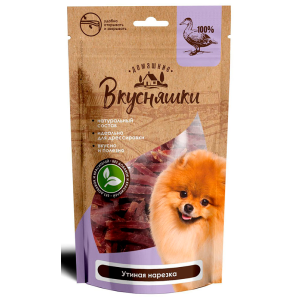 Домашние Вкусняшки Лакомство для собак (утиная нарезка), 500г